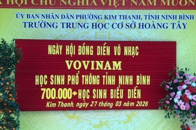 Biểu diễn bài võ nhạc Vovinam – Trường THCS Hoàng Tây 2026