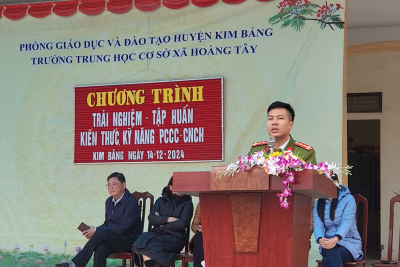 Trải nghiệm tập huấn kiến thức kĩ năng phòng cháy chữa cháy và cứu hộ cứu nạn 2024